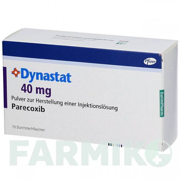 ДИНАСТАТ (DYNASTAT) 40 мг порошок 10 шт - Парекоксиб EURIMPHARM