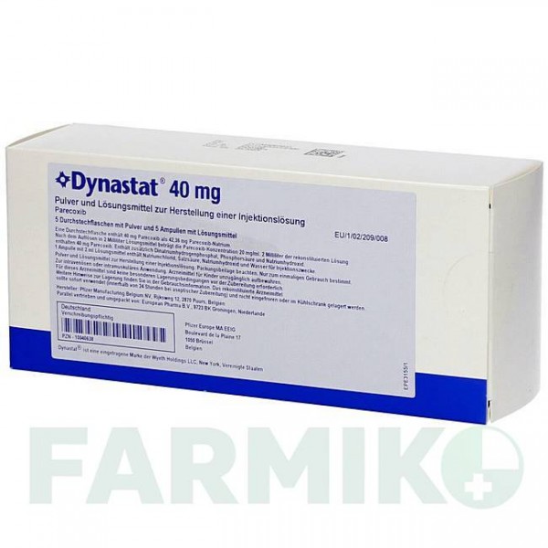 ДИНАСТАТ (DYNASTAT) 40 мг порошок 5 шт - Парекоксиб EUROPEAN PHARMA