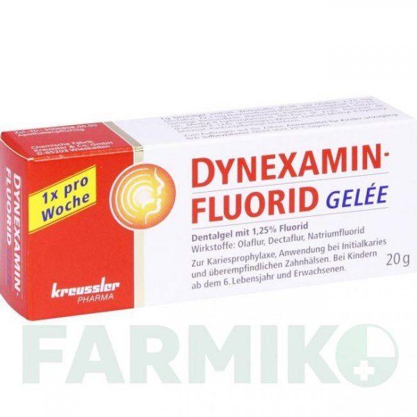 ДИНЕКСАМИНФЛУОРИД (DYNEXAMINFLUORID) гель 20 г - Активные вещества CHEMISCHE FABRIK KREUSSLER