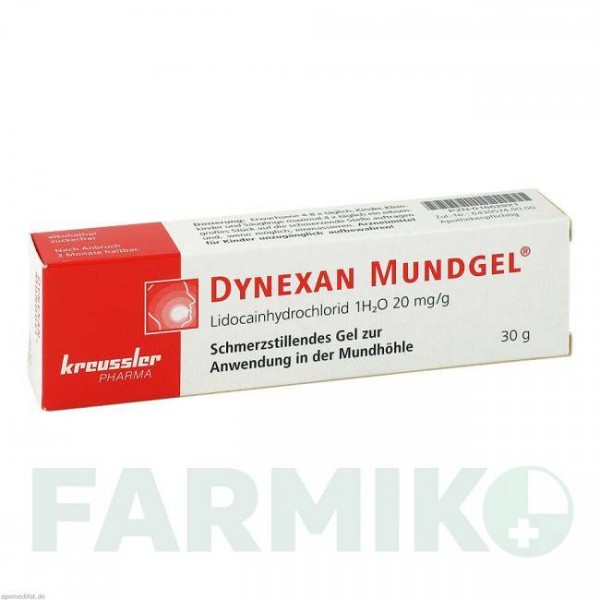 ДІНЕКСАН (DYNEXAN) гель 30 г - Лідокаїн CHEMISCHE FABRIK KREUSSLER