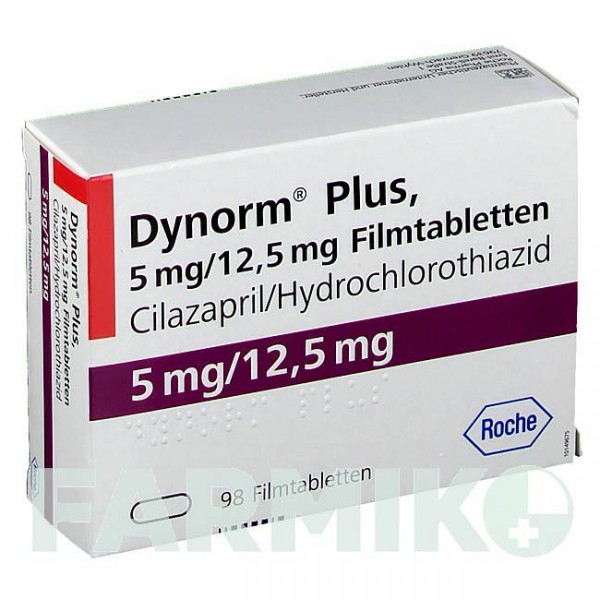 ДИНОРМ (DYNORM) таблетки 98 шт - Цилазаприл, Гидрохлоротиазид CHEPLAPHARM