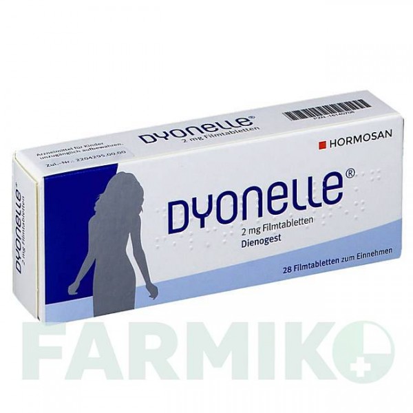 ДІОНЕЛЛЬ (DYONELLE) 2 мг таблетки 28 шт - Дієногест HORMOSAN PHARMA