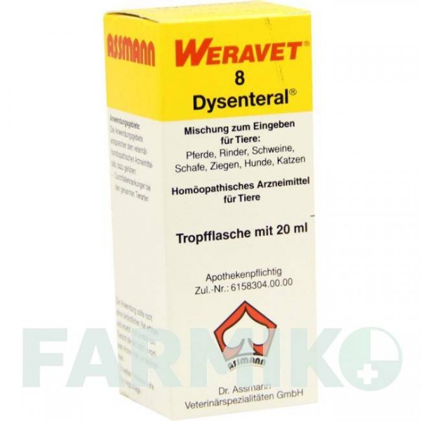 ДИСЕНТЕРАЛ (DYSENTERAL) 8 капли 20 мл - Активные вещества BIOKANOL PHARMA