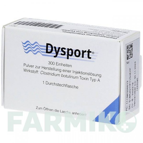 ДИСПОРТ (DYSPORT) 300 порошок 1 шт - Ботулинический токсин типа A DOCPHARM