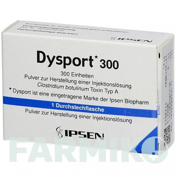 ДИСПОРТ (DYSPORT) 300 порошок 1 шт - Ботулинический токсин типа A KOHLPHARMA