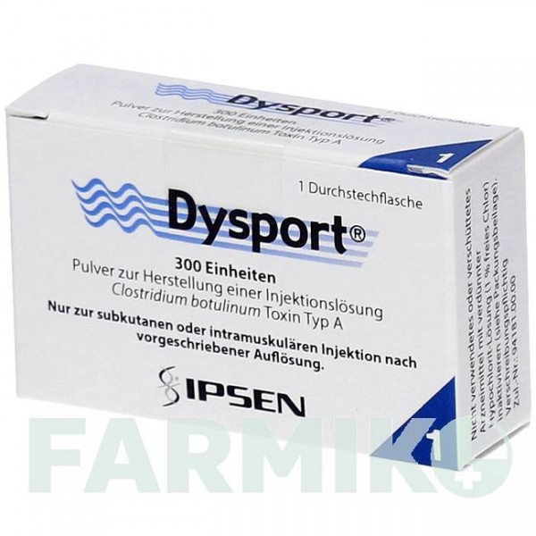 ДИСПОРТ (DYSPORT) 300 порошок 1 шт - Ботулинический токсин типа A ORIFARM