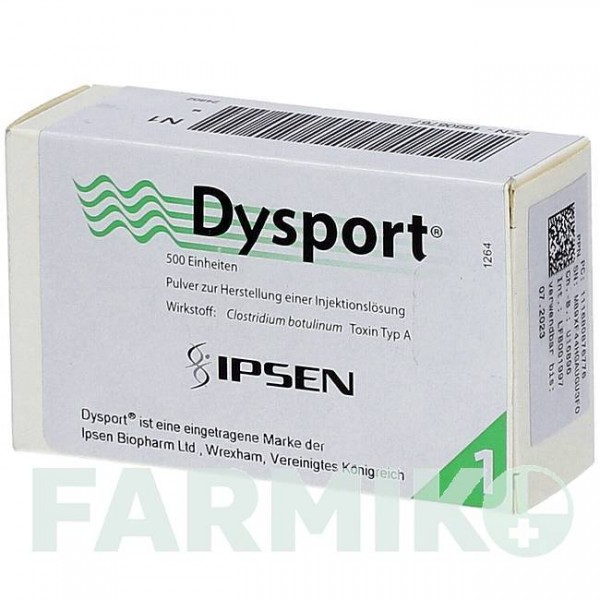 ДИСПОРТ (DYSPORT) 500 порошок 1 шт - Ботулінічний токсин типу A DOCPHARM