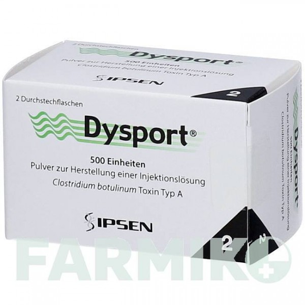 ДИСПОРТ (DYSPORT) 500 порошок 2 шт - Ботулинический токсин типа A ORIFARM