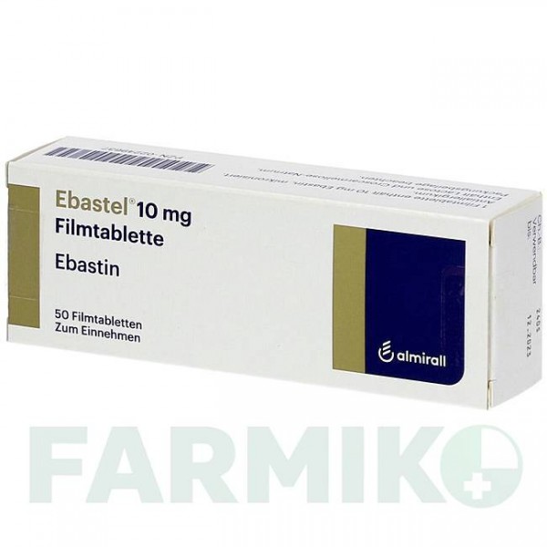 ЭБАСТЕЛ (EBASTEL) 10 мг таблетки 50 шт - Эбастин ALMIRALL