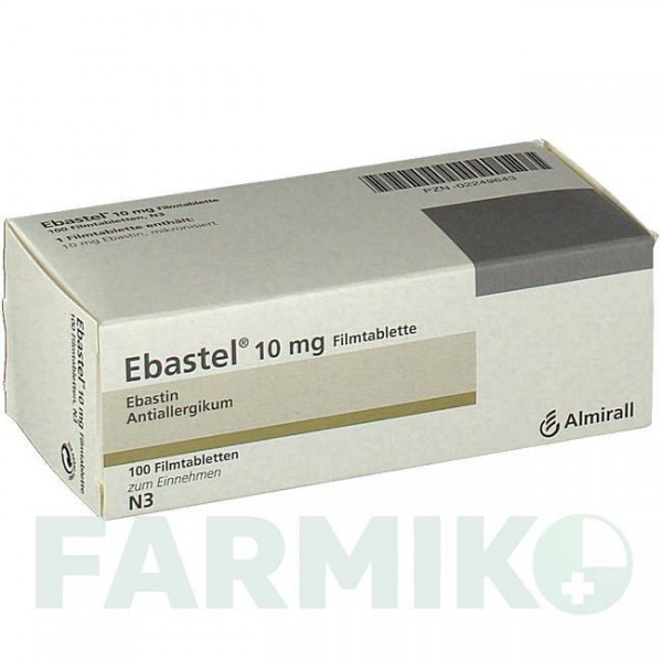 ЭБАСТЕЛ (EBASTEL) 10 мг таблетки 100 шт - Эбастин ALMIRALL