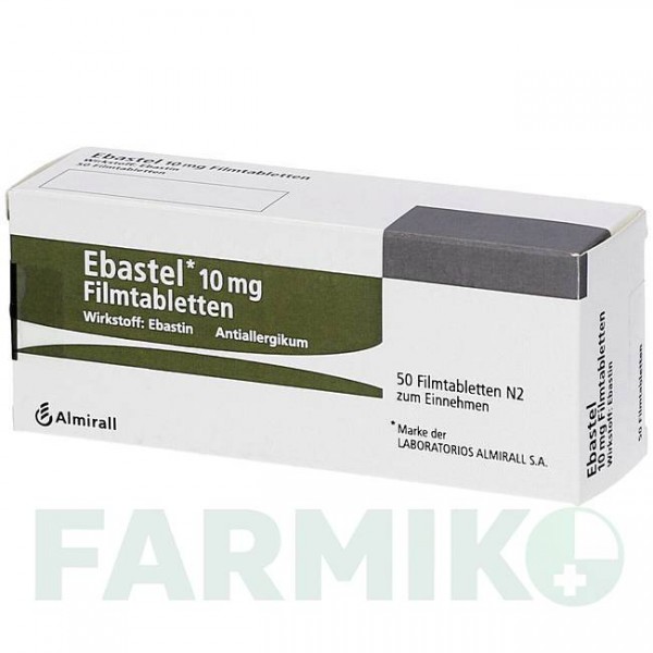 ЕБАСТЕЛ (EBASTEL) 10 мг таблетки 50 шт - Ебастин EMRA-MED