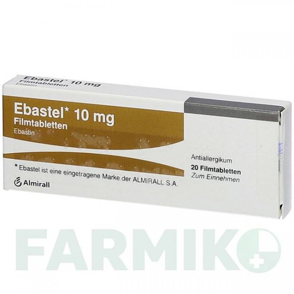 ЭБАСТЕЛ (EBASTEL) 10 мг таблетки 20 шт - Эбастин KOHLPHARMA