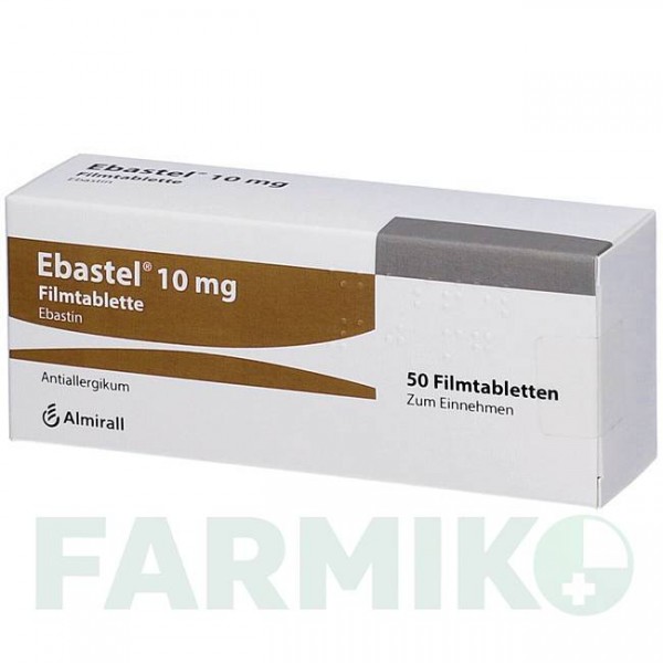 ЭБАСТЕЛ (EBASTEL) 10 мг таблетки 50 шт - Эбастин ORIFARM