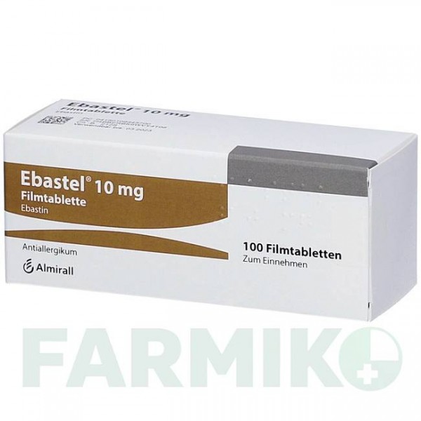 ЭБАСТЕЛ (EBASTEL) 10 мг таблетки 100 шт - Эбастин ORIFARM