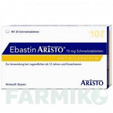 ЕБАСТИН (EBASTIN) 10 мг таблетки 20 шт - Ебастин ARISTO PHARMA