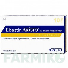 ЕБАСТИН (EBASTIN) 10 мг таблетки 50 шт - Ебастин ARISTO PHARMA