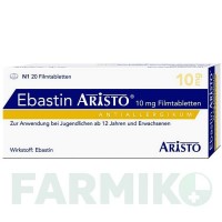 ЕБАСТИН (EBASTIN) 10 мг таблетки 20 шт - Ебастин ARISTO PHARMA