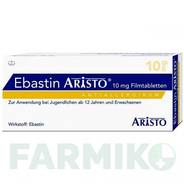 ЭБАСТИН (EBASTIN) 10 мг таблетки 100 шт - Эбастин ARISTO PHARMA