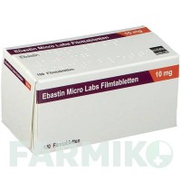 ЭБАСТИН (EBASTIN) 10 мг таблетки 100 шт - Эбастин MICRO LABS