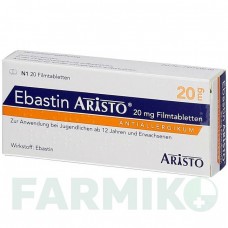ЕБАСТИН (EBASTIN) 20 мг таблетки 20 шт - Ебастин ARISTO PHARMA