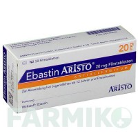 ЕБАСТИН (EBASTIN) 20 мг таблетки 50 шт - Ебастин ARISTO PHARMA