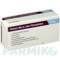 ЕБАСТИН (EBASTIN) 20 мг таблетки 50 шт - Ебастин MICRO LABS