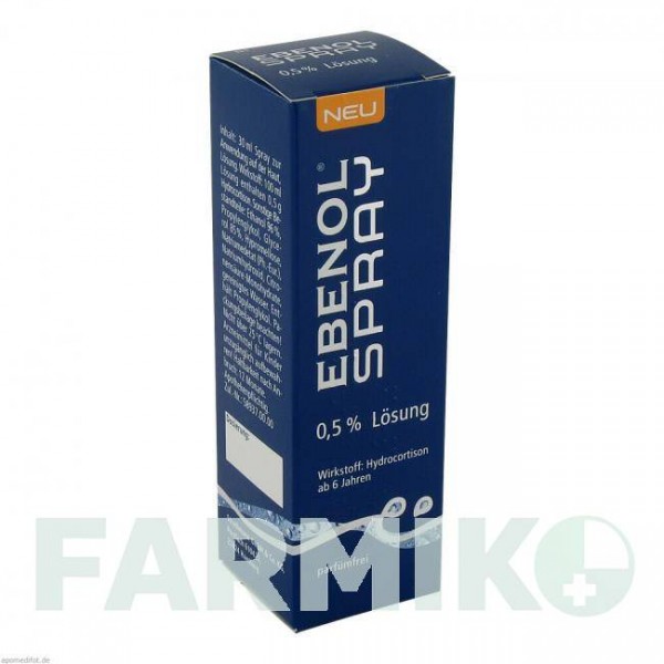 ЕБЕНОЛ (EBENOL) 0,5% флакон 30 мл - Гідрокортизон STRATHMANN