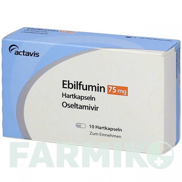 ЕБІЛФУМІН (EBILFUMIN) 75 мг капсули 10 шт - Осельтамівір TEVA