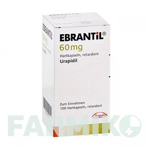 ЭБРАНТИЛ (EBRANTIL) 60 мг капсулы 100 шт - Урапидил CHEPLAPHARM