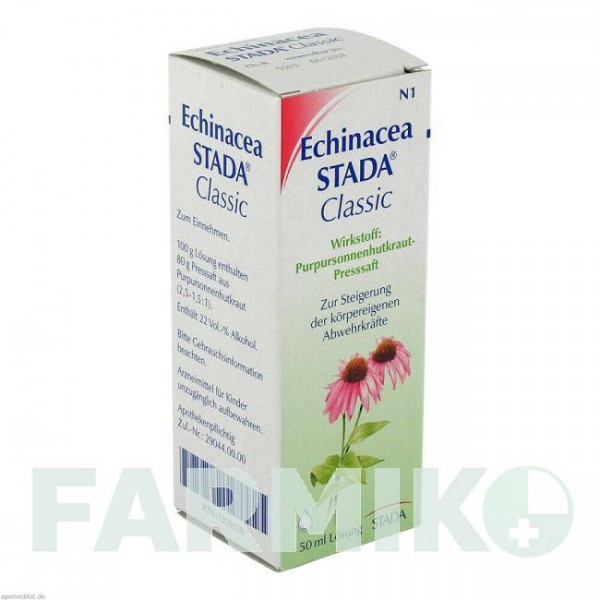 ЭХИНАЦЕЯ (ECHINACEA) 80 г/100 г раствор 50 мл - Эхинацея пурпурная STADA