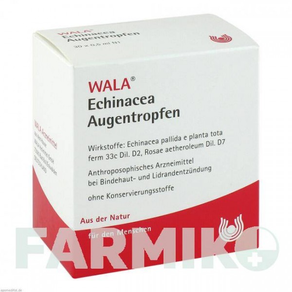 ЕХІНАЦЕЯ АУГЕНТРОПФЕН (ECHINACEA AUGENTROPFEN) очні краплі 30x0,5 мл - Гомеопатія WALA HEILMITTEL