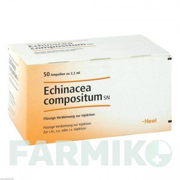 ЭХИНАЦЕЯ КОМПОЗИТУМ (ECHINACEA COMPOSITUM) ампулы 50 шт - Гомеопатия BIOLOGISCHE HEILMITTEL HEEL