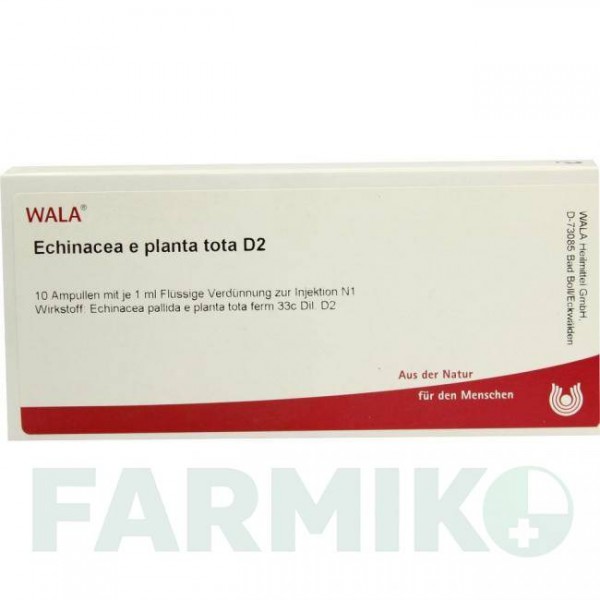 ЕХІНАЦЕЯ (ECHINACEA) D 2 ампули 10x1 мл - Гомеопатія WALA HEILMITTEL