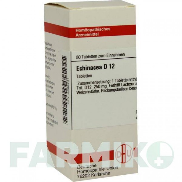 ЭХИНАЦЕЯ ХАБ (ECHINACEA HAB) D 12 таблетки 80 шт - Гомеопатия DHU