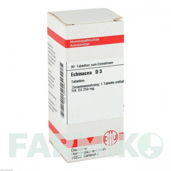 ЭХИНАЦЕЯ ХАБ (ECHINACEA HAB) D 3 таблетки 80 шт - Гомеопатия DHU