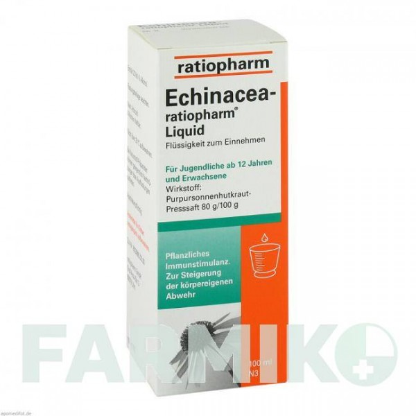 ЭХИНАЦЕЯ (ECHINACEA) раствор 100 мл - Эхинацея пурпурная RATIOPHARM