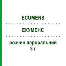 ЕКУМЕНС (ECUMENS) 3 г розчин пероральний 12 шт - Пірацетам ECUPHARMA