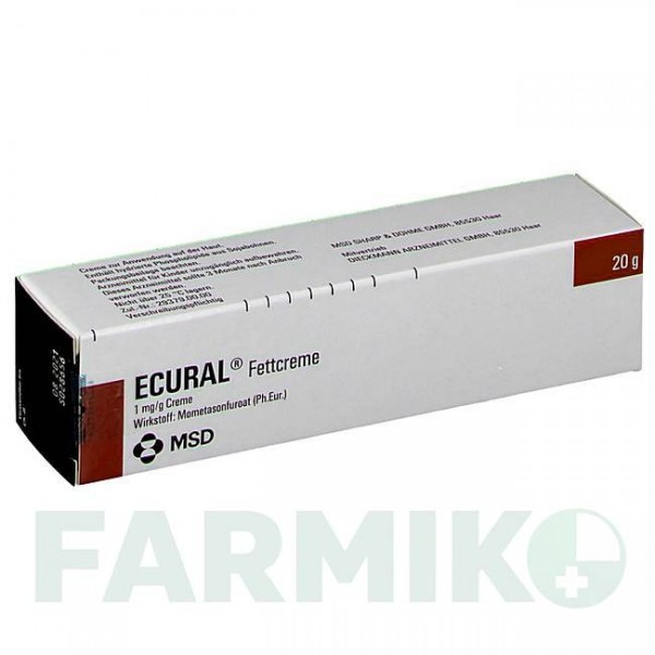 ЕКУРАЛ (ECURAL) крем 20 г - Мометазон ORGANON