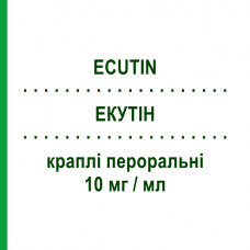 ЭКУТИН (ECUTIN) 10 мг/мл капли оральные 60 мл - Пароксетин PHARMACARE