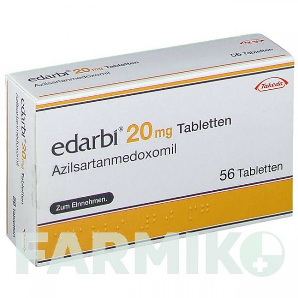 ЕДАРБІ (EDARBI) 20 мг таблетки 56 шт - Азилсартан TAKEDA