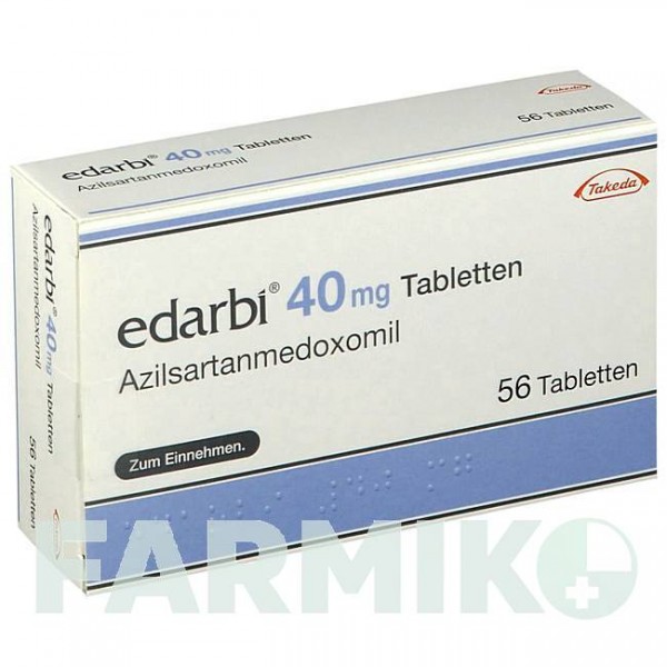 ЭДАРБИ (EDARBI) 40 мг таблетки 56 шт - Азилсартан TAKEDA