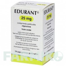 ЭДЮРАНТ (EDURANT) 25 мг таблетки 30 шт - Рилпивирин ACA MULLER-ADAG PHARMA