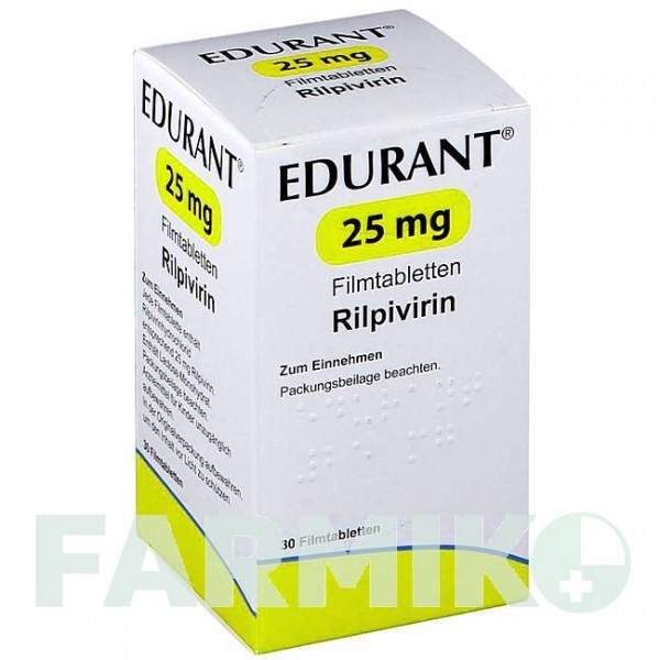 ЭДЮРАНТ (EDURANT) 25 мг таблетки 30 шт - Рилпивирин AXICORP PHARMA
