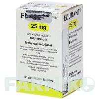 ЕДЮРАНТ (EDURANT) 25 мг таблетки 30 шт - Рилпівірин HAEMATO PHARM