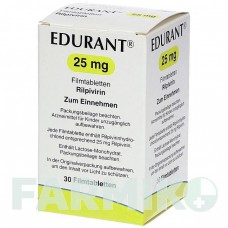 ЭДЮРАНТ (EDURANT) 25 мг таблетки 30 шт - Рилпивирин JANSSEN CILAG
