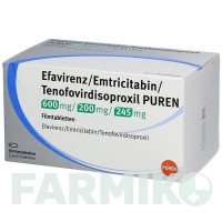 ЭФАВИРЕНЦ (EFAVIRENZ) 600/200/245 таблетки 30 шт - Эмтрицитабин, Тенофовир, Эфавиренз PUREN PHARMA