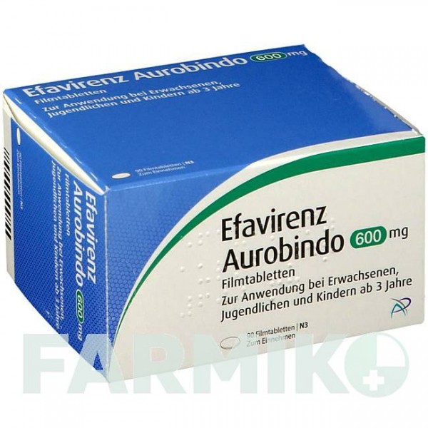 ЭФАВИРЕНЦ (EFAVIRENZ) 600 мг таблетки 90 шт - Эфавиренз PUREN PHARMA