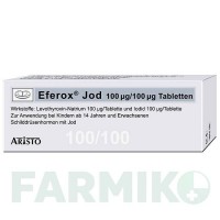 ЭФЕРОКС (EFEROX) 100 мкг/100 мкг таблетки 100 шт - Левотироксин, Йодид калия ARISTO PHARMA