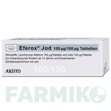 ЕФЕРОКС (EFEROX) 100 мкг/100 мкг таблетки 100 шт - Левотироксин, Йодид калію ARISTO PHARMA