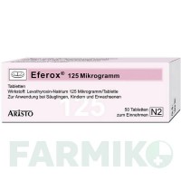 ЭФЕРОКС (EFEROX) 125 мкг таблетки 50 шт - Левотироксин ARISTO PHARMA